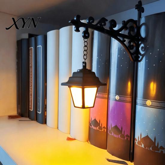 Magic Book Scented Lamp Library Lantern, Decorative Bookshelf Lighting, Vintage Fantasy Nook Lamp, Reading Cozy Space Lighting Light for Bookworms,