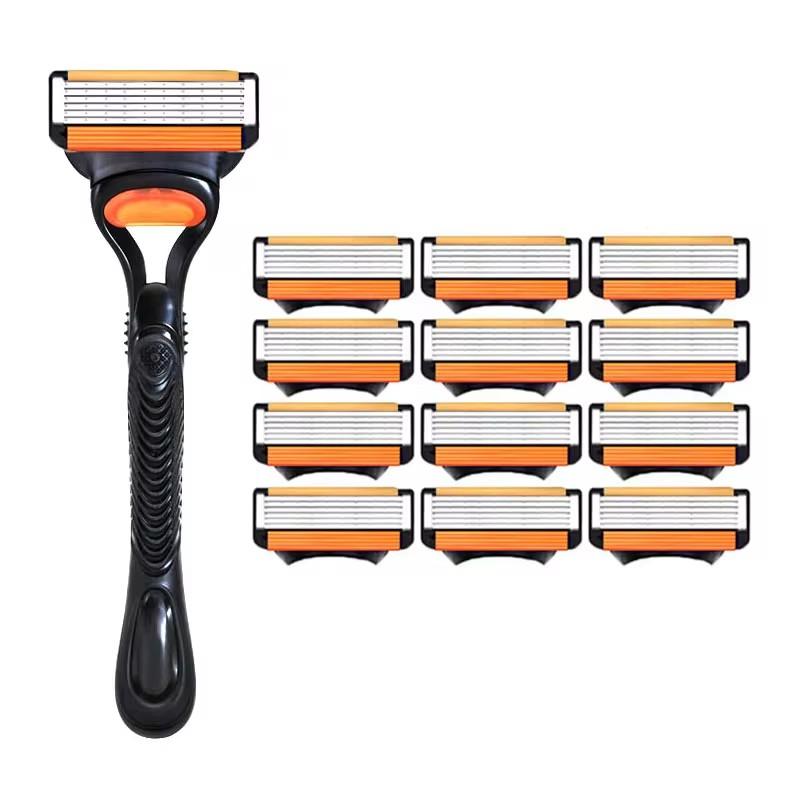 NEW 4-25 Pcs Comb Men's Razor Fusion Pro Power Shaving Shaver Male Face Beard Hair Trimmer 6 Layer Blades Replacement Refills