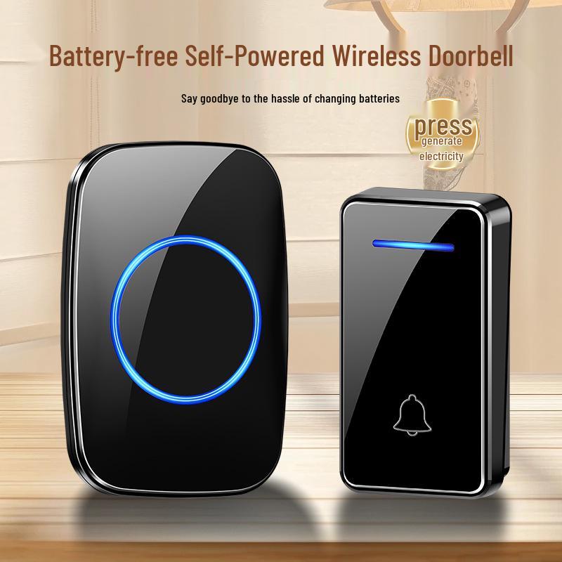 Waterproof Wireless Doorbell with Long-Range, Self-Powered Smart SOS Button for Elderly