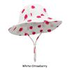 Adjustable Cotton Baby Fisherman Hat Sun Protection Breathable Cartoon Fruit Floral Print for 1-3 Years