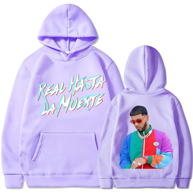 Nová hip-hop Unisex a dámská ležérní teplá sportovní mikina s kapucí Real Hasta La Muerte ležérní sportovní oblečení Unisex a dámské anime pulovry