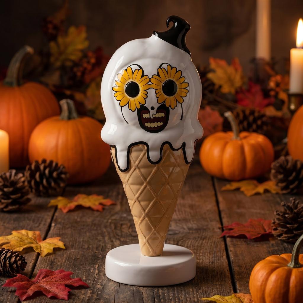Halloween Resin Figurine Cute Decor for Seasonal Home Display