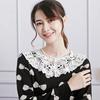 Autumn Women's Chiffon Fake Collar Ladies Detachable Lace Floral False Collar Blouse Top Women Doll Collars Clothes Decor