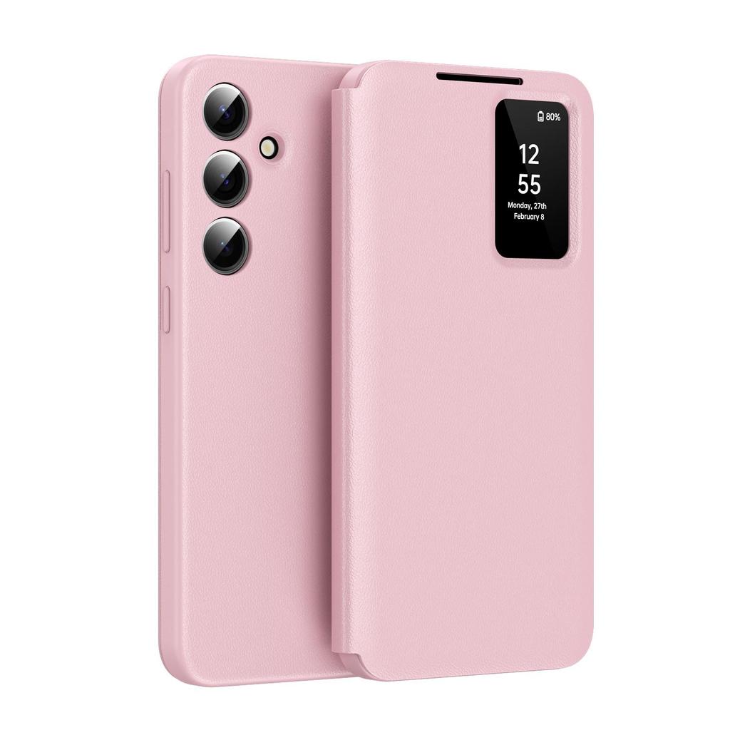 A27, Custodia Portafoglio S-View in Pelle Smart Window Flip Copri Carte per Samsung Galaxy A27 5G, Pellicole Protettive Guscio Antiurto