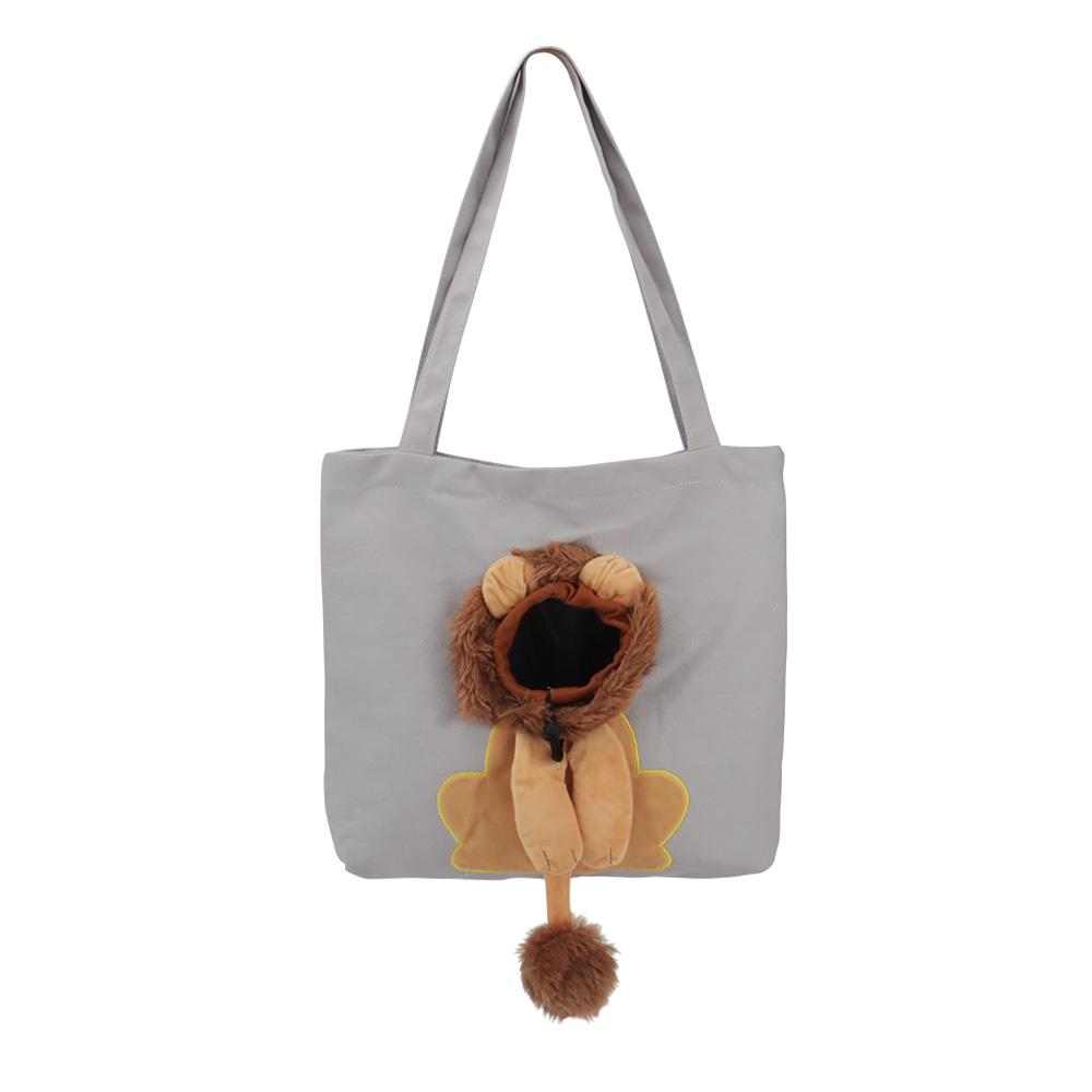 Cat Carriers Bag Canvas Pet Bag Outgoing Travel Mini Dog Handbag Portable Breathable Cute Lion