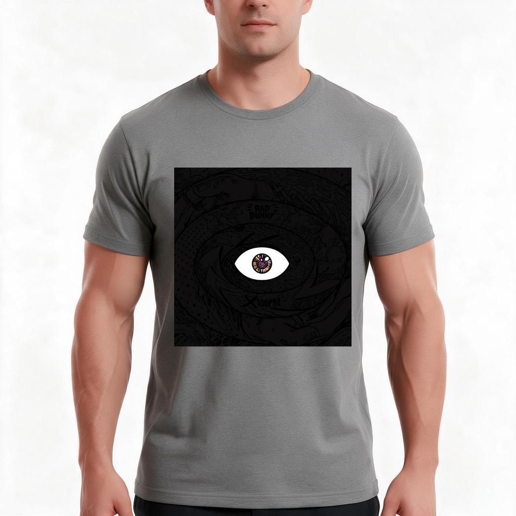 Bad Bunny X 100pre Tshirt Summer Casual Cotton Tee Oversized Streetwear Tops Vintage Graphic Print Loose Fit Short Sleeve