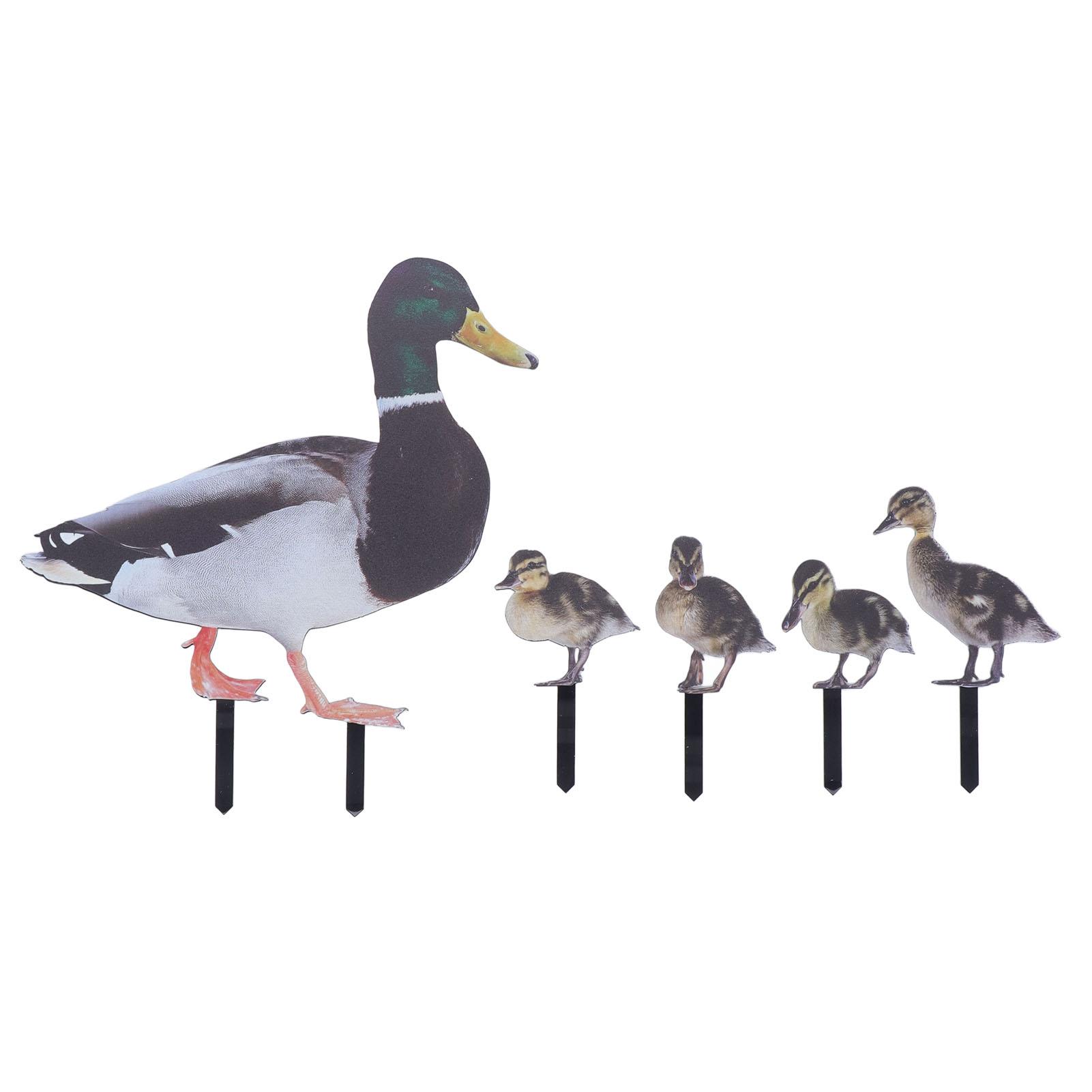 

Duck Garden Stakes Realistic Duck Family Statue Decorative Acrylic Duck Family Yard Stakes Sign for Outdoor Garden