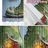 2pcs, 2D FLAT PRINTING Curtains (Without Rod) CandyBootHouse Christmas holiday curtains with digital printing Versatile Durable