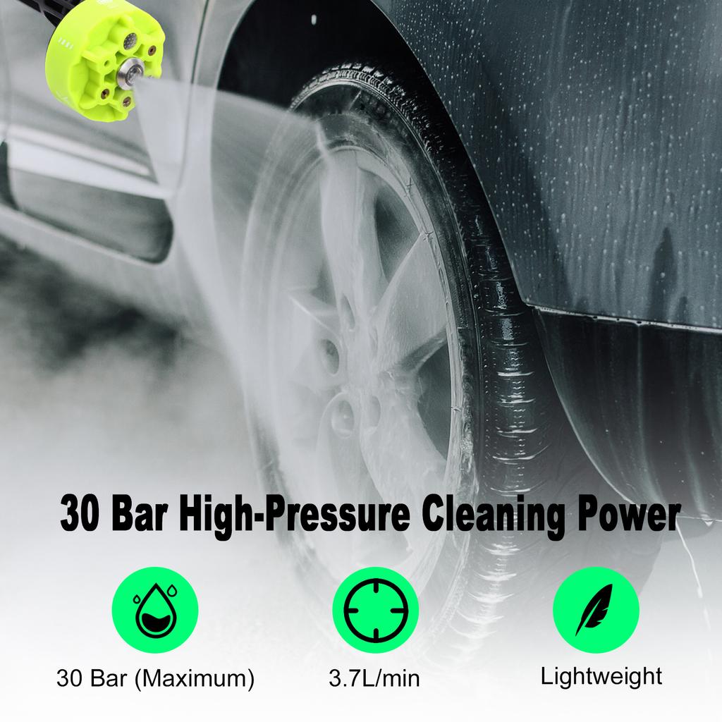 Cordless Pressure Washer, Portable Handheld Power Washer with 15000mAh Battery, 6 in 1 Nozzle, 16.4FT Hose, for Car