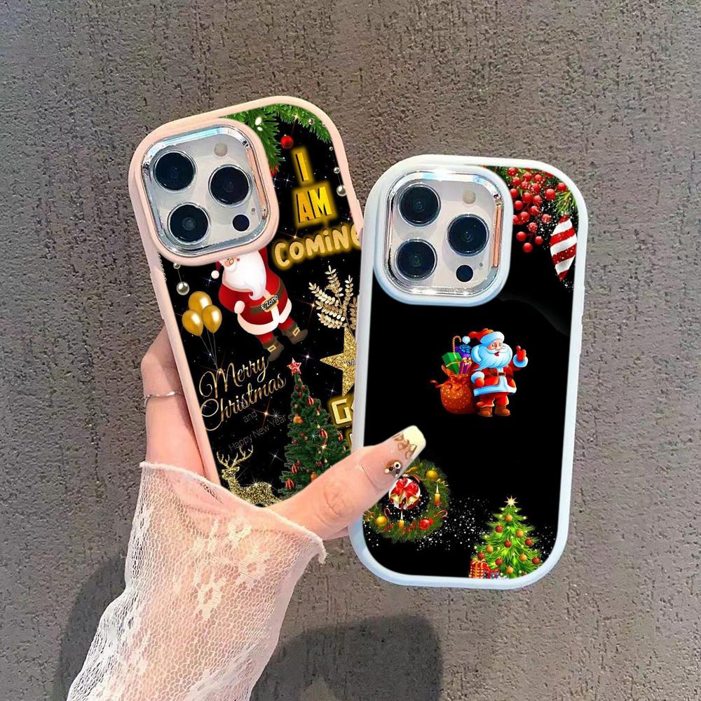 N108 Happy New Year Christmas design Soft Phone Cases для Samsung S24 S23 A15 A35 A54 — фото 3