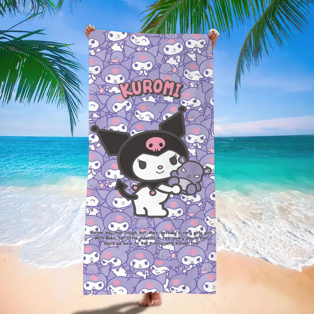 Popular Beach Towels Children'S Cartoon Quick-Drying Beach Towels Microfiber Digital Printing Bath Towels