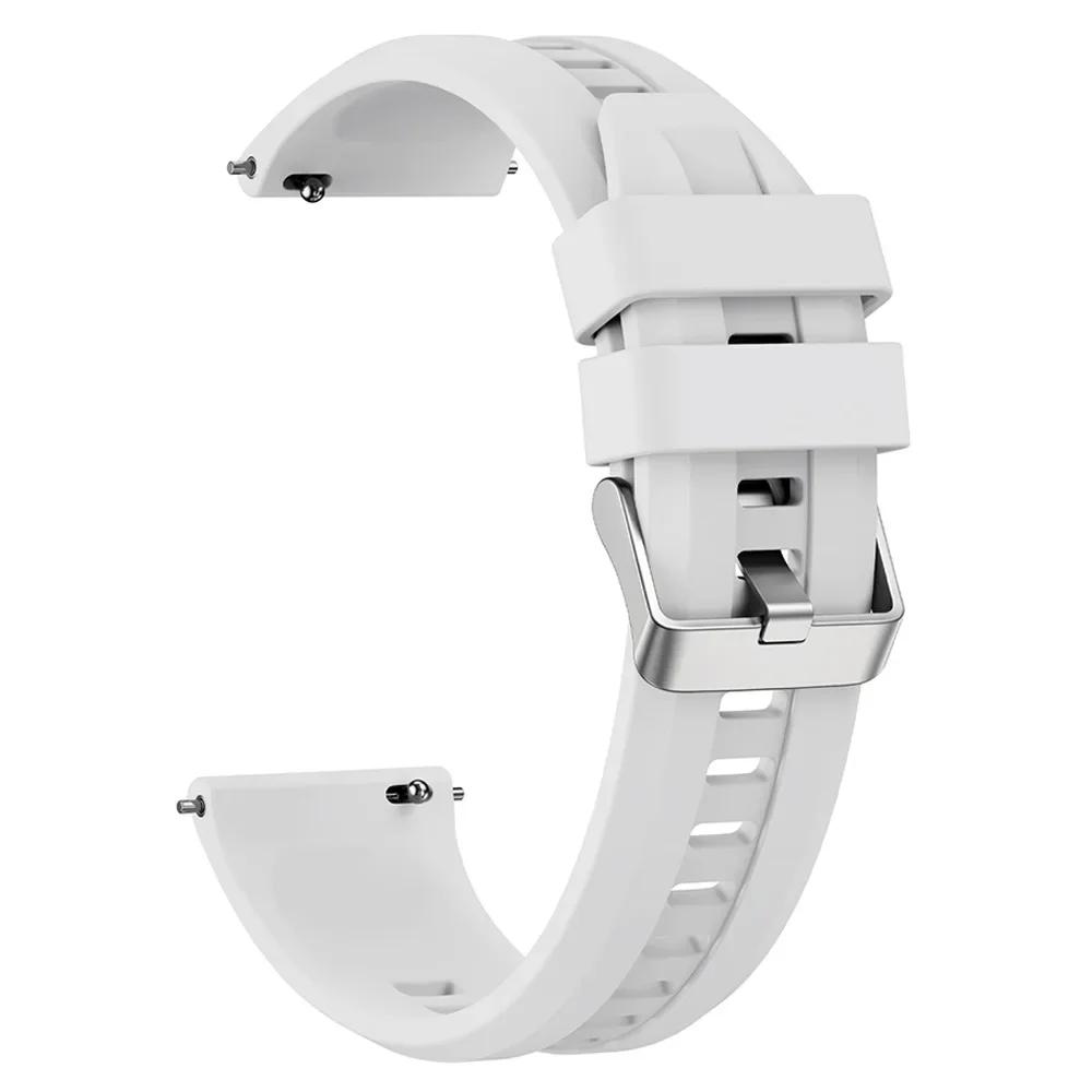 22mm Sports Strap For Huami Amazfit Bip 6 5/GTR 47mm 4/3Pro/Balance2 Silicone Wrist Band For Samsung Galaxy Watch3 45mm Bracelet
