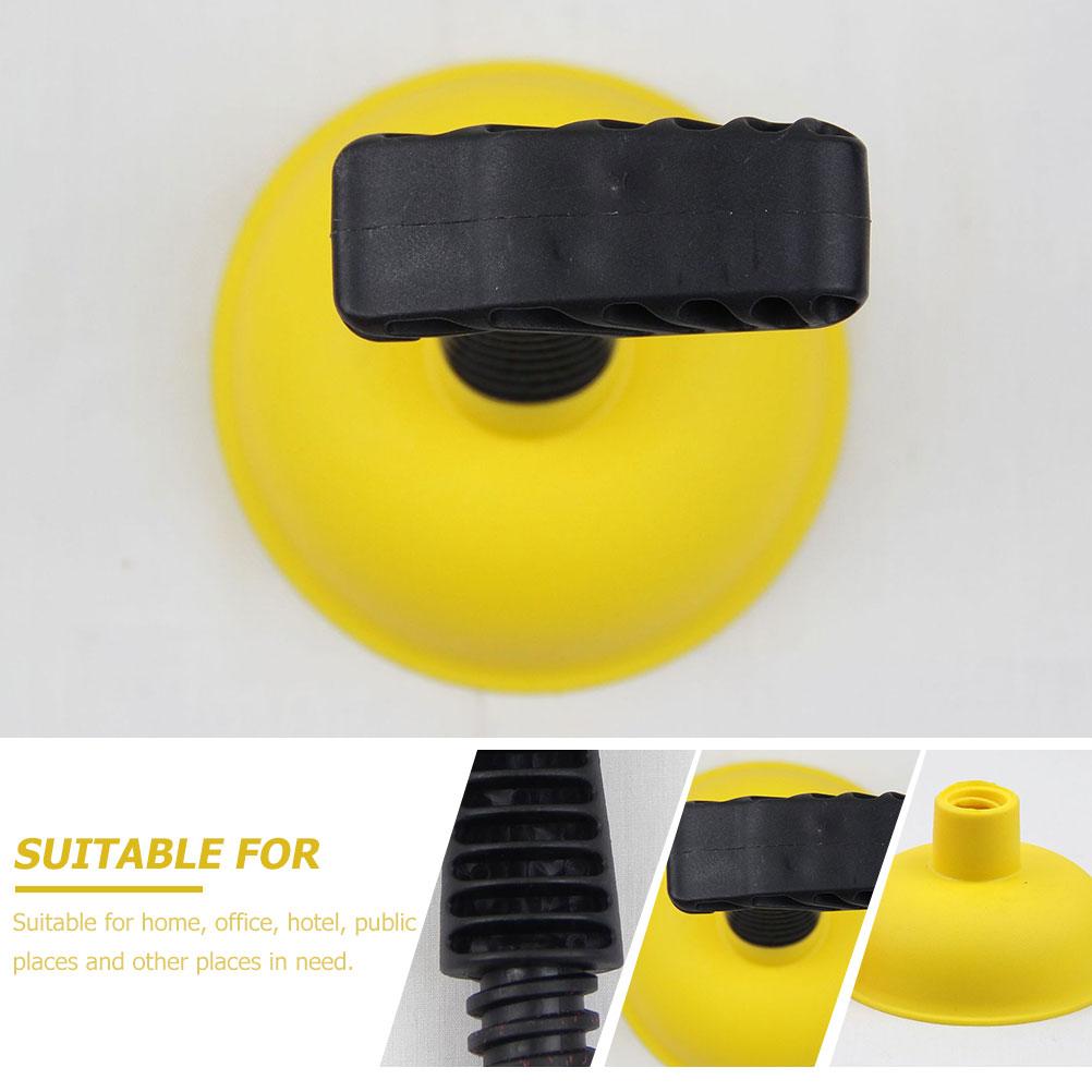 Premium TPR Sink Plunger Kitchen Drainage Plunger Sewer Pipe Cleaner Sewer Bathroom Hair Removal Plunger Strong