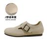 Retro Women's Winter Velvet New Inner Height-increasing Thick-soled Fluffy Shoes Single Shoes Soft-soled Doudou Shoes
