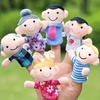 Family Fingers Puppets,MISS.MAFA 6pcs Family Hand Puppets Set Plush Hand Puppets For Peoples With Grandparents, Parents, Brother,Sister,Party Gifts,