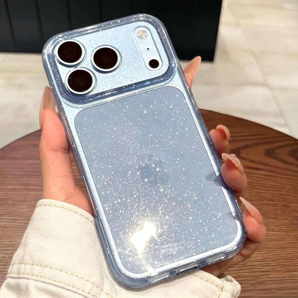Glitter Phone Case for Apple 18 Pro Max iPhone 17 with Full Lens Coverage & Anti-Drop Protection