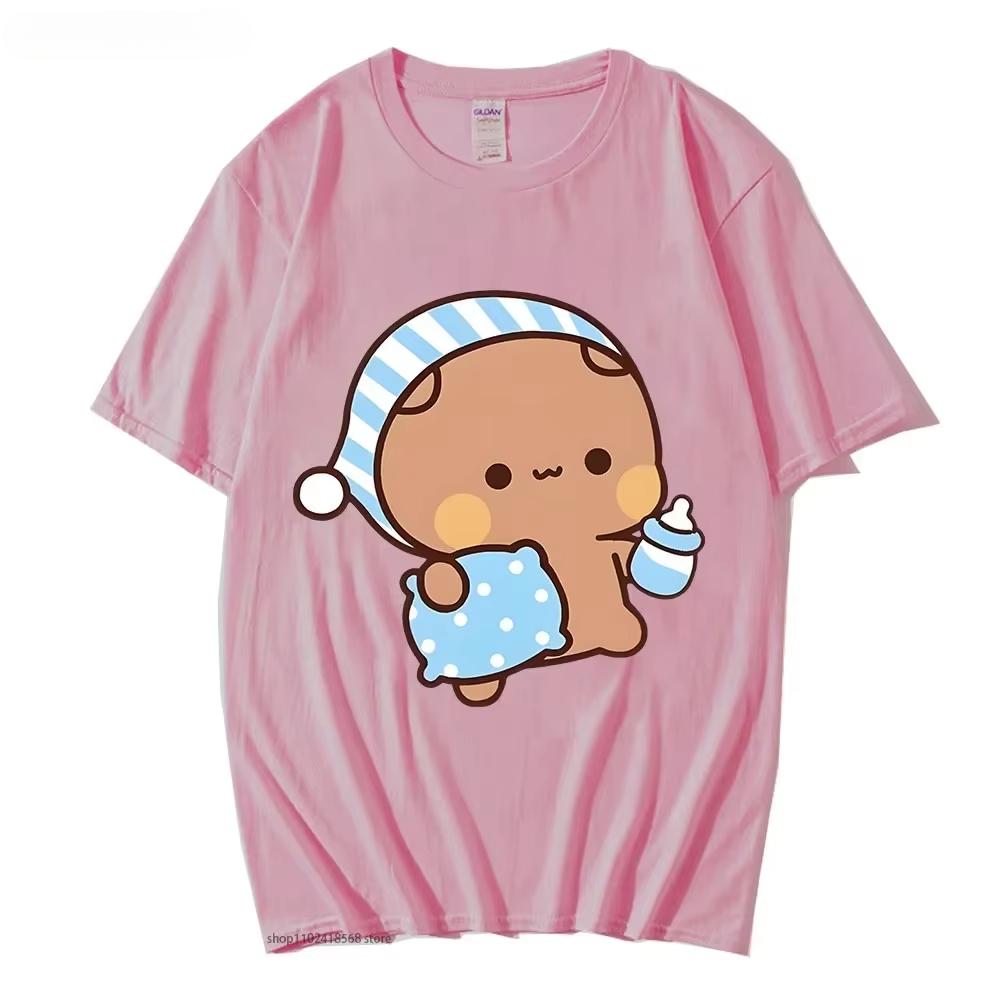 Camiseta De Pareja Con Bonito Panda BuBu Para Dormir Con Camiseta Gráfica De Oso DuD Ropa Para Mujercamisetas De Manga