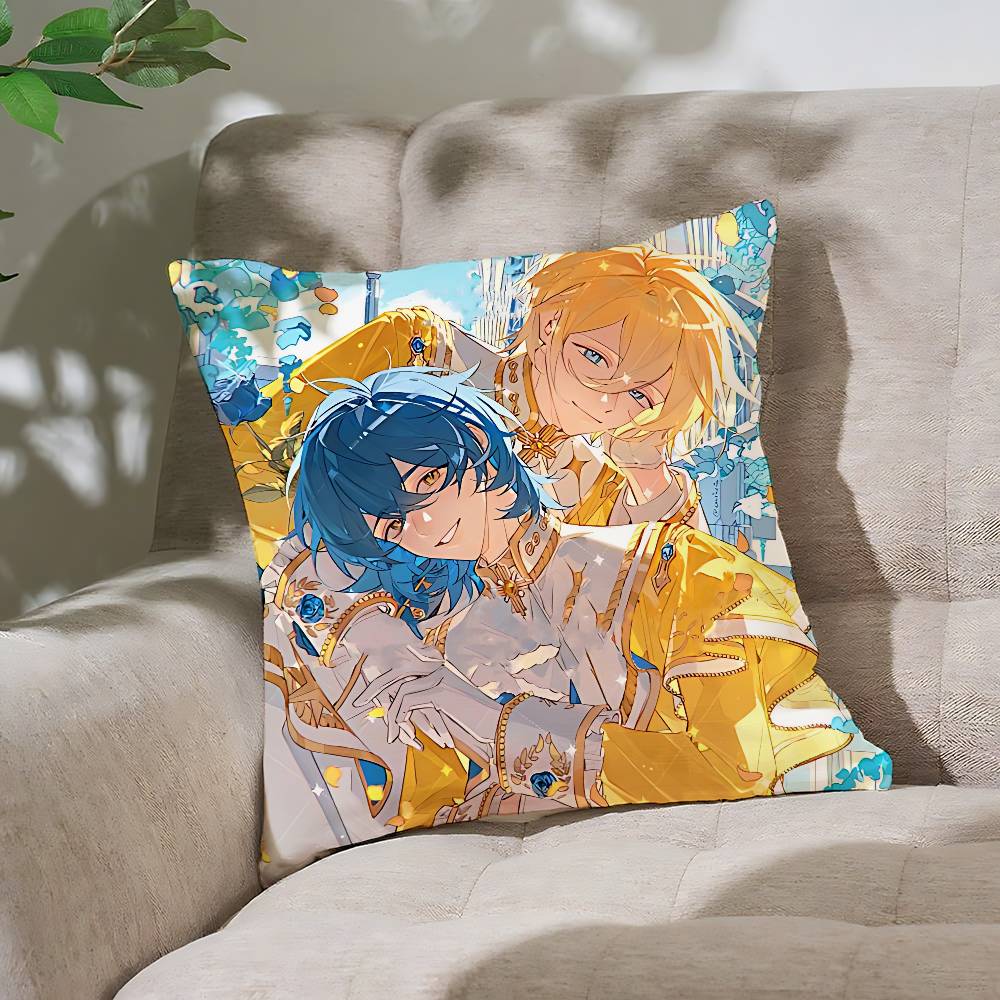 Ensemble Stars Pillow Case Throw Pillow Cover Nordic Vintage Style Cushion Covers Home Living Room Sofa Couch Seat Decor