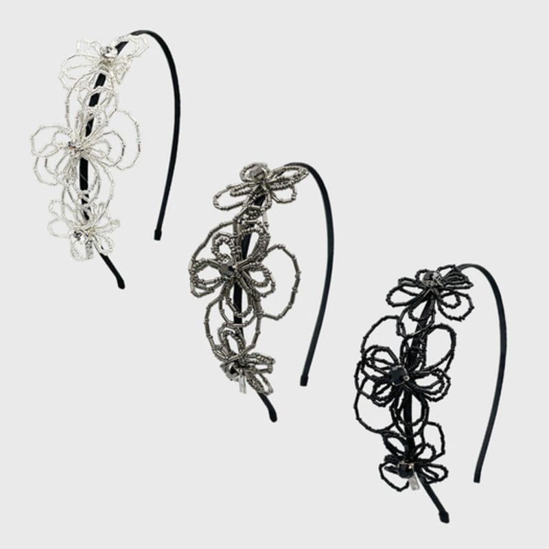 Jean Paul Clarisse Flora Beaded Hairband JP-24-482HB