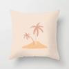 45x45cm New Geometric Abstract Flower Leaf Cushion Cover Desert Sunrise Cactus Pillow  Living Room Sofa Car Home Decoration