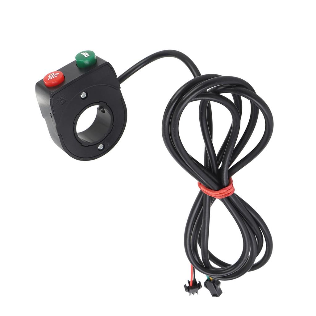 2 In 1 Motorcycle Horn Light Switch Handlebar Light Horn Turn On Off Switch Button for Scooter Electric Cycle 1.5