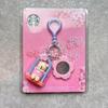 [USED] Korea Exclusive Starbucks Spring Bearista Keychain Key Holder Bear Cherry Blossom