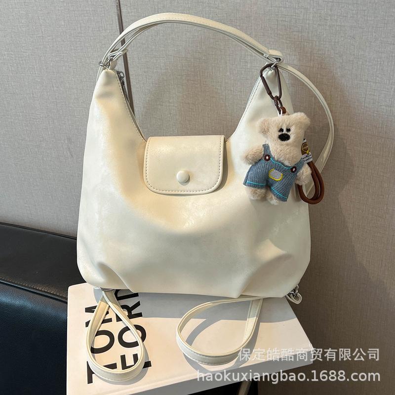 Schoolbag Commuter Bag Women's 1011 New Backpack Premium Texture Travel Backpack Large Capacity Shoulder Messenger Bag