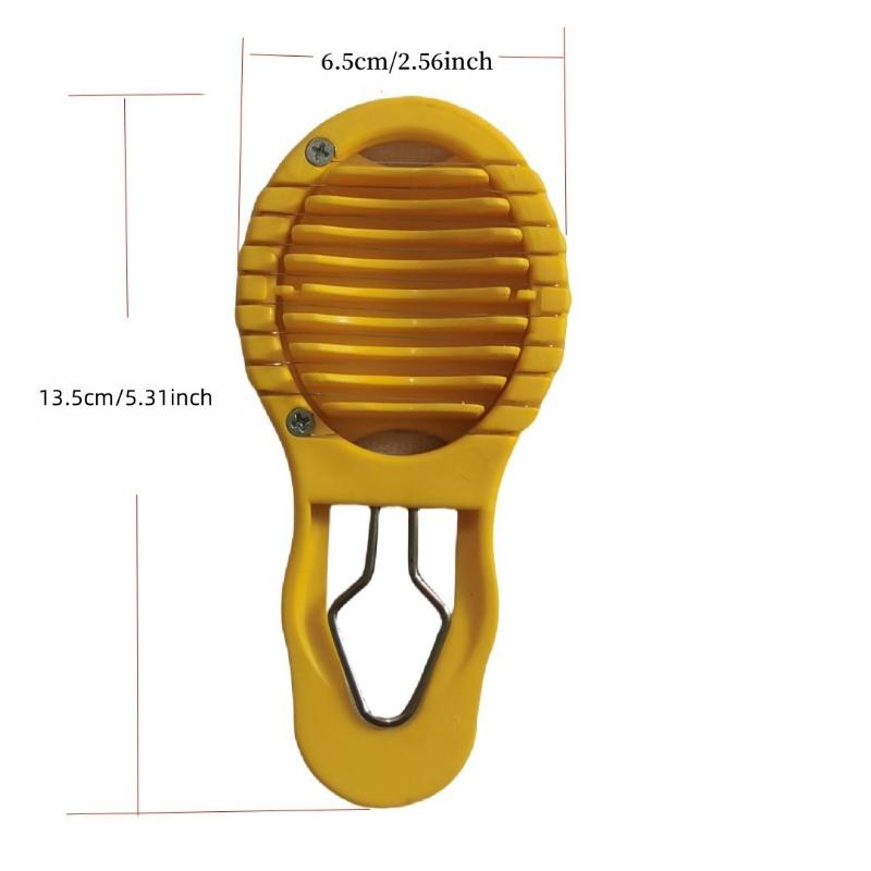 Multifunctional Plastic Egg Shell Peeler Yellow Topping Egg Slicer Shell Cracking Peeling Boiled Eggshell Perforator For Home