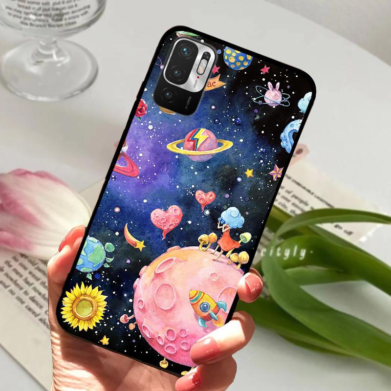 Für Redmi Note 10 5G Hülle M2103K19C Tier Silikon Weiches TPU Handyhüllen Für Xiaomi Poco M3 Pro 5G Stoßfest Bumper Fundas