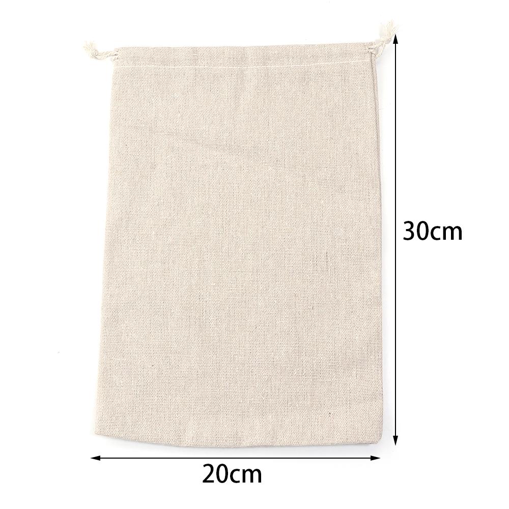5-10pcs/lot Beige Linen Drawstring Bags Jewelry Gifts Candy Packaging Burlap Bag For DIY Beads Bracelet Necklace Storage Pouches