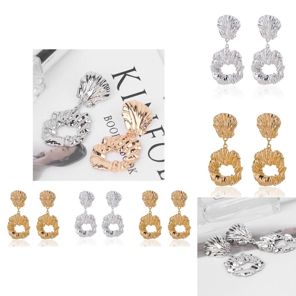 Chic Geometric Alloy Earrings Versatile Street Style Trendy Fashion Accessories