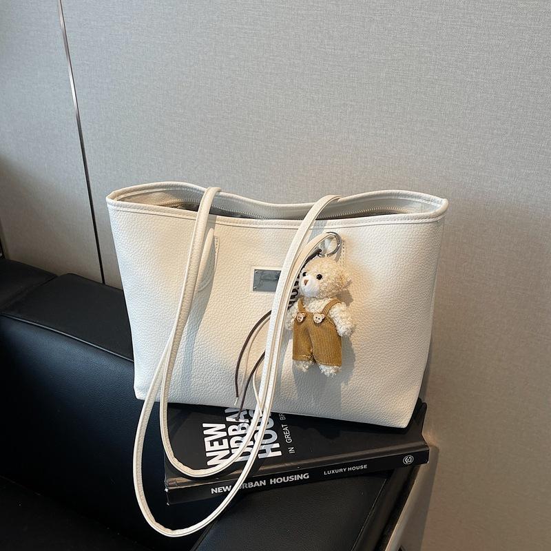 Geantă mare simplă și versatilă pentru femei, nouă, geantă tote casual de mare capacitate, geantă de umăr pentru studenți