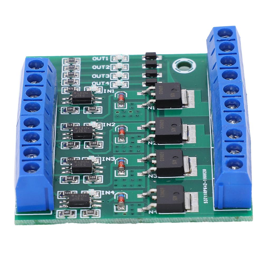 4‑Way MOS Tube Module Field Effect PLC Amplifies Board with Input Output Signal Indicator
