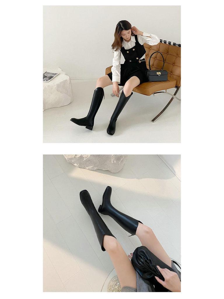 Women's Over-the-Knee Martin Boots: Slimming High Knight Boots for Autumn and Winter