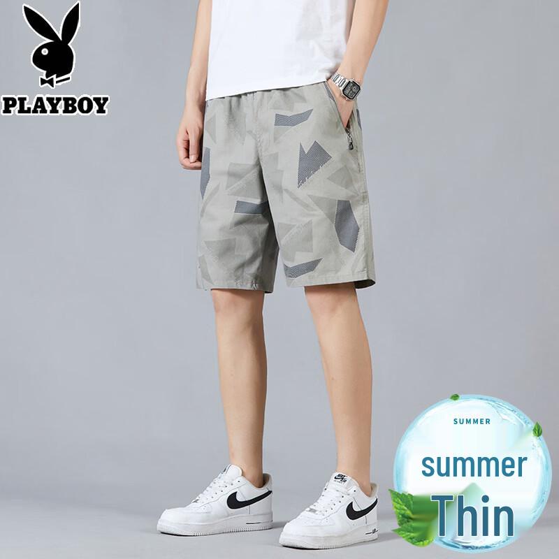 Playboy Men s Summer Cotton Casual Shorts 4XL