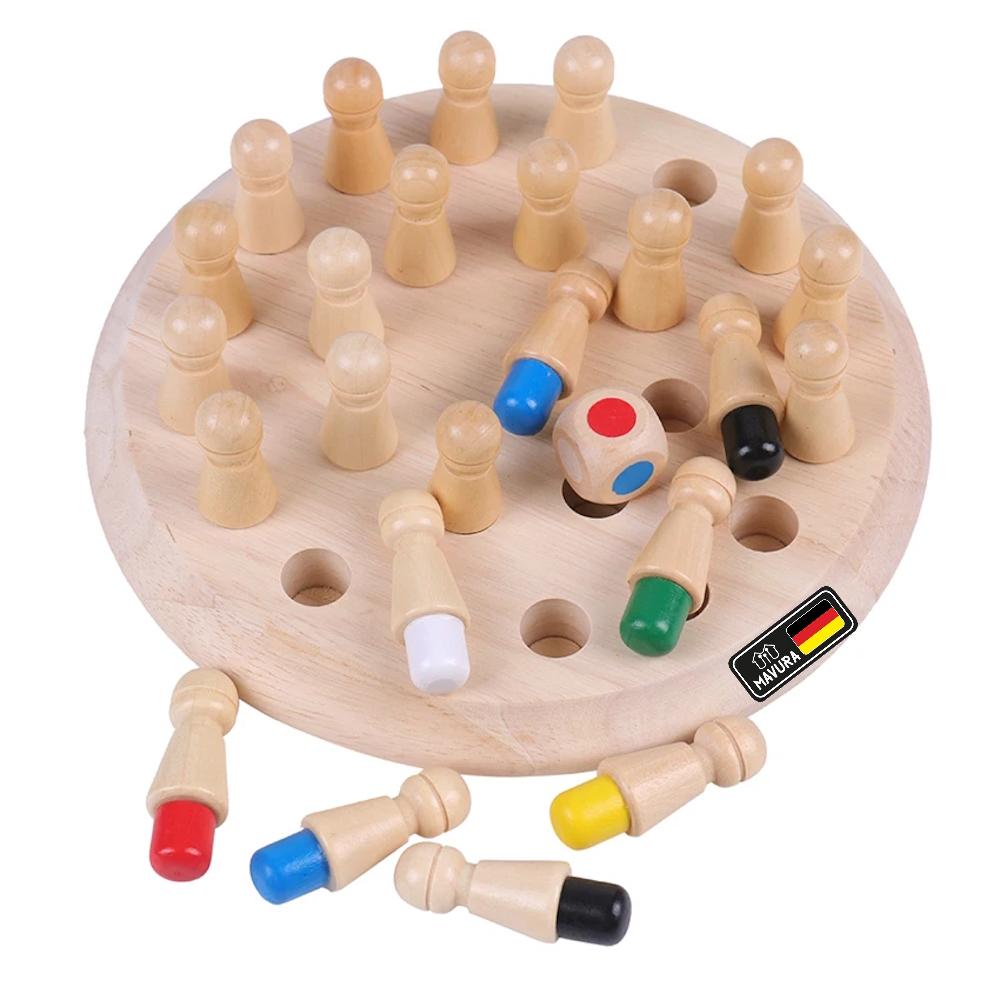 MEMORIX Holz Spielzeug Gedächtnis Memory Schach Match Stick Kinder Lernspielzeug