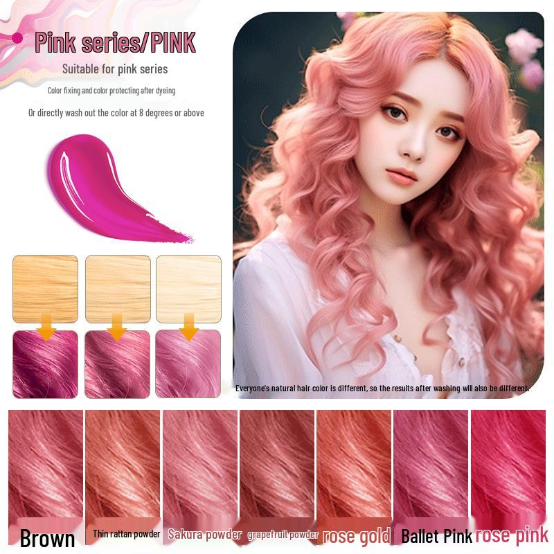 Farbschutz Shampoo & Spülung: Farberhaltend, Farbauffrischend für gefärbtes graues, blaues, pinkes Haar 100ml rosa