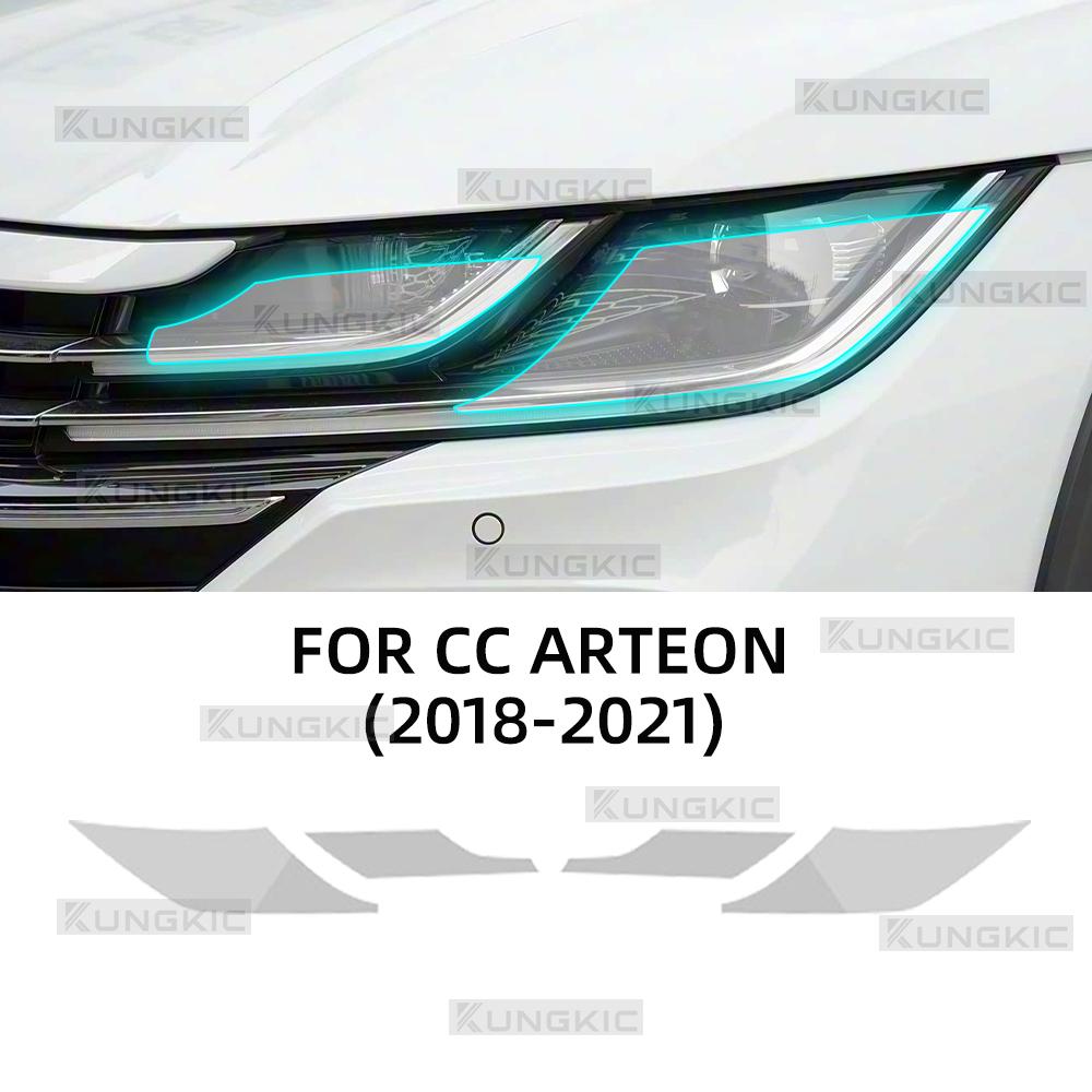 

Для Volkswagen CC Arteon 2018 Пленка на фары автомобиля Прозрачная Тонированная Защитная Антицарапающая Наклейка Внешняя TPU Наклейка clear film