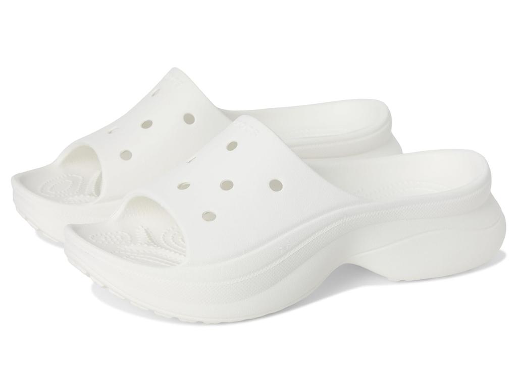 Crocs Bay 22cm Slides, White,