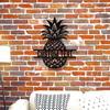 Custom Pineapple Metal Wall Art for Home Aesthetic, Porch Patio Housewarming Gift, Custom Sign