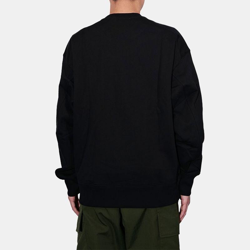 Y-3 logo print crew neck sweatshirt Men's H44783