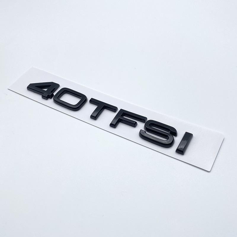 Chrome Glossy Black ABS Letters Numbers 30TFSI 35TFSI 40TFSI 45TFSI 50TFSI Emblem for Audi A3 Car Rear Trunk Logo Sticker