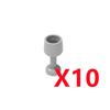 MOC City Building Blocks Character Small Particle Compatible Accessories Brick Wine Bottle Goblet Pentagram Rod Box Toy S026
