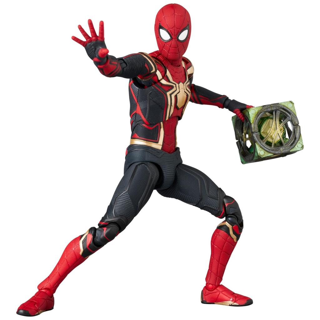 Medicom Toy MAFEX No. 245 Spider-Man Integrated Suit Action Figure, Approximately 150mm Tall, Non-scale, Pre-painted