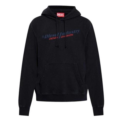 Diesel Mens Industry Denim Division Hoodie