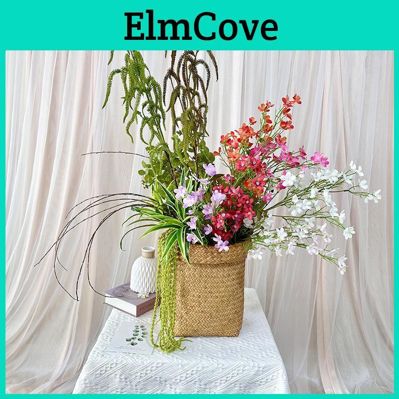Artificial Salicaceae For Home Decor With Realistic Leaf Material For Wedding And Photography Props