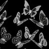 18pcs/lot Black White Butterflies Butterflies 3D PVC Wall Sticker Home DIY Decoration Beautiful Butterfly Living Room for Kids