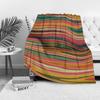 Vibrant Abstract Geometric Striped Throw Blanket Sofa Bed Bedspread Decorative Cushion Cover Home Textile