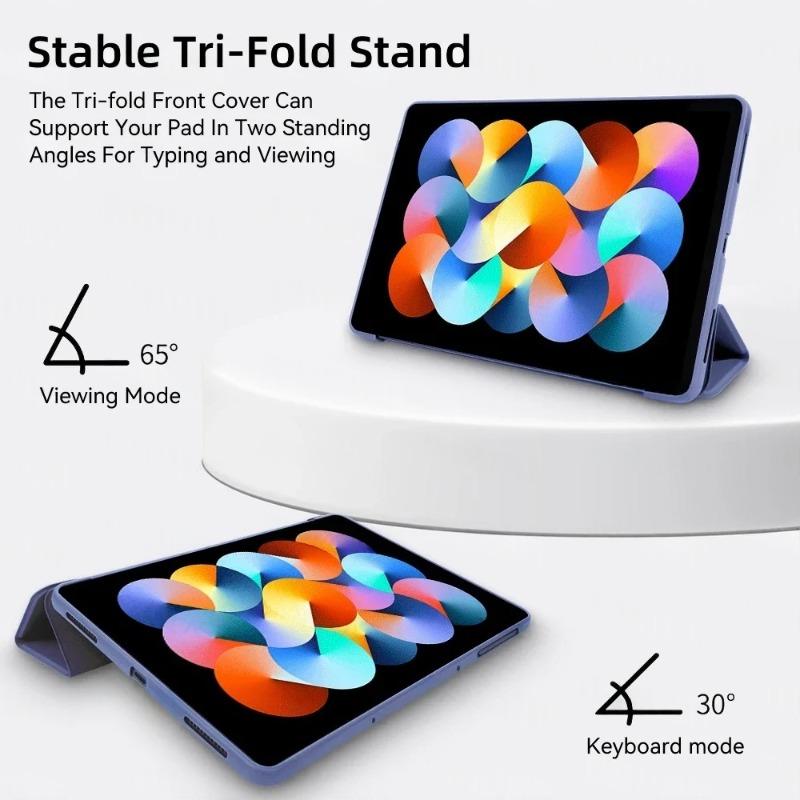 Für Xiaoxin Pad Pro 12,7" Hülle Faltbare Magnetische Halterung Weiche TPU Rückseite Für Idea Tab Pro 12,7" Hüllen TB375FC