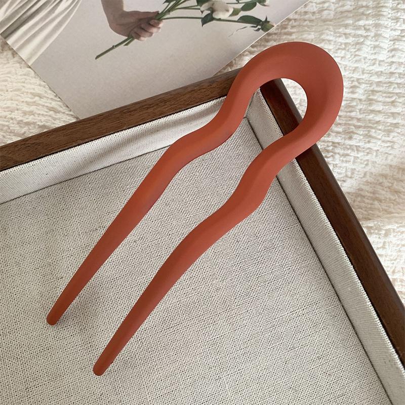 Hair Sticks Fork Hairpin Elegant Women Hair Clip Pins U Shape Girls Hairpins Hair Bun Maker Headwear Accessories
